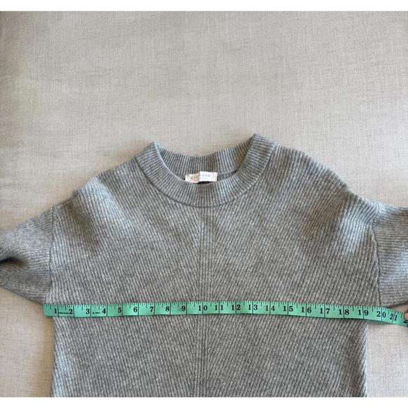 Everlane Premium Ribbed Cashmere Crew Sweater Gray Size XS - Picture 9 of 9